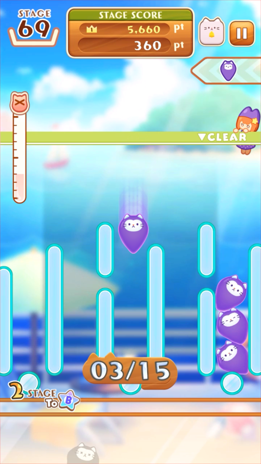 #5. Stray Cat Falling -Stack Game- (iOS) 由: PULSMO,INC.