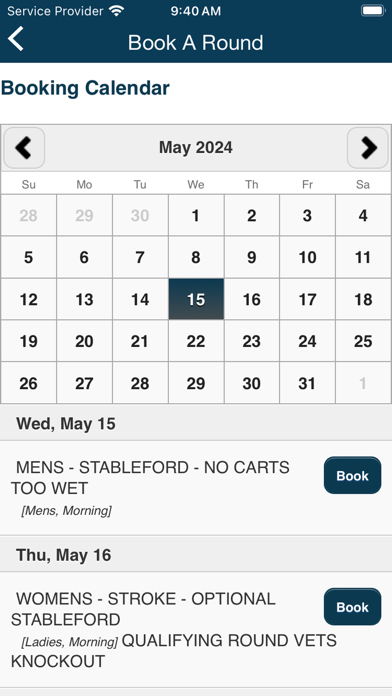 Mona Vale Golf Club App Screenshot