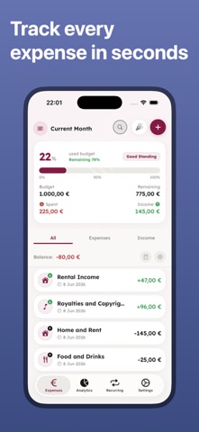 Smart Budget – Money Manager Screenshot 1 of 10
