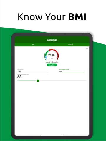 BMI Calc + Weight Loss Tracker iPad screenshot