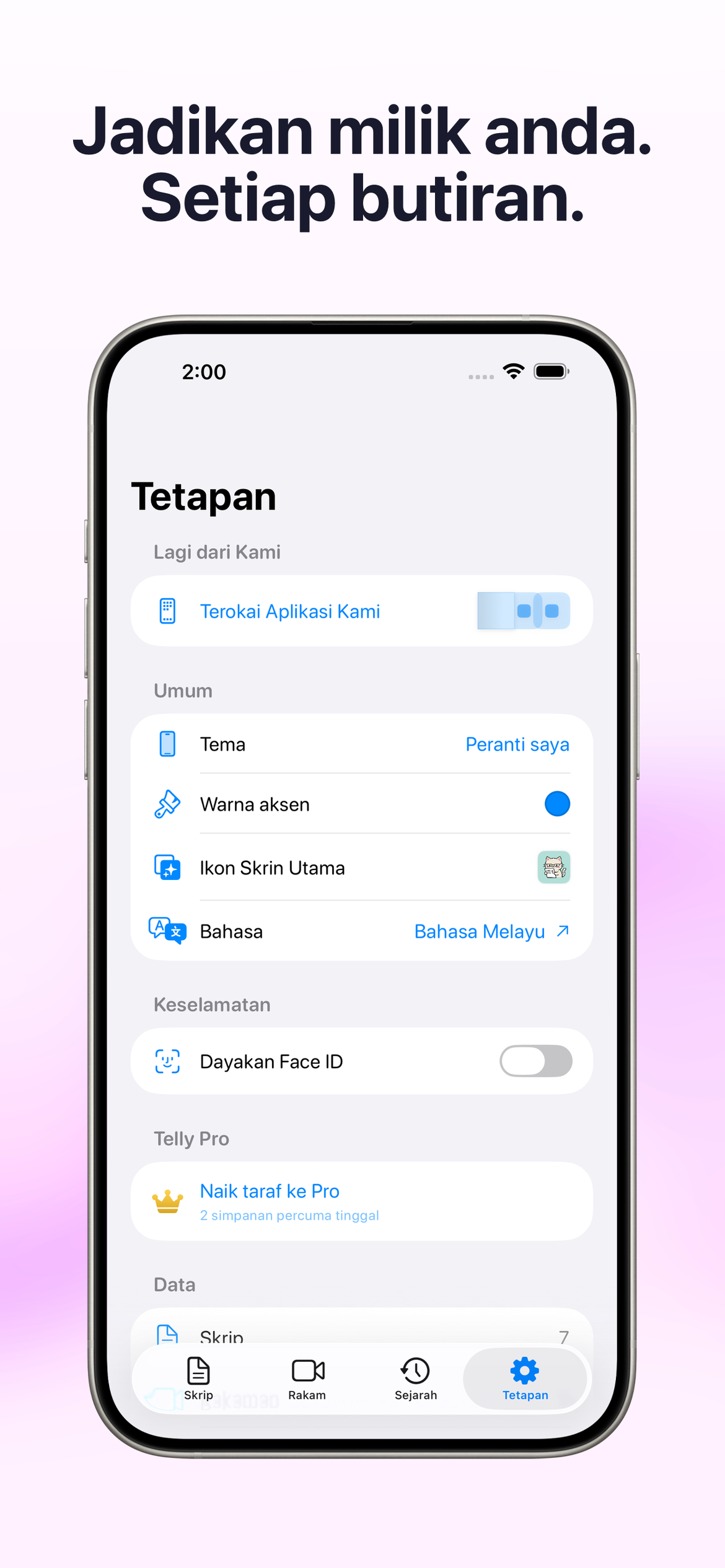 Sesuaikan Setiap Perincian