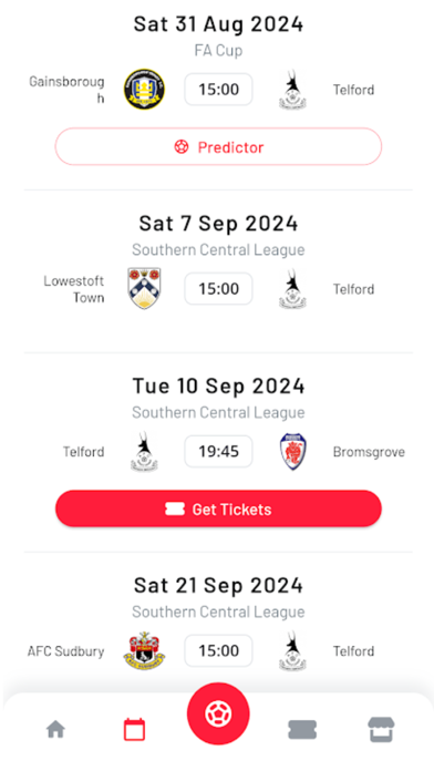 AFC Telford United - The App Screenshot