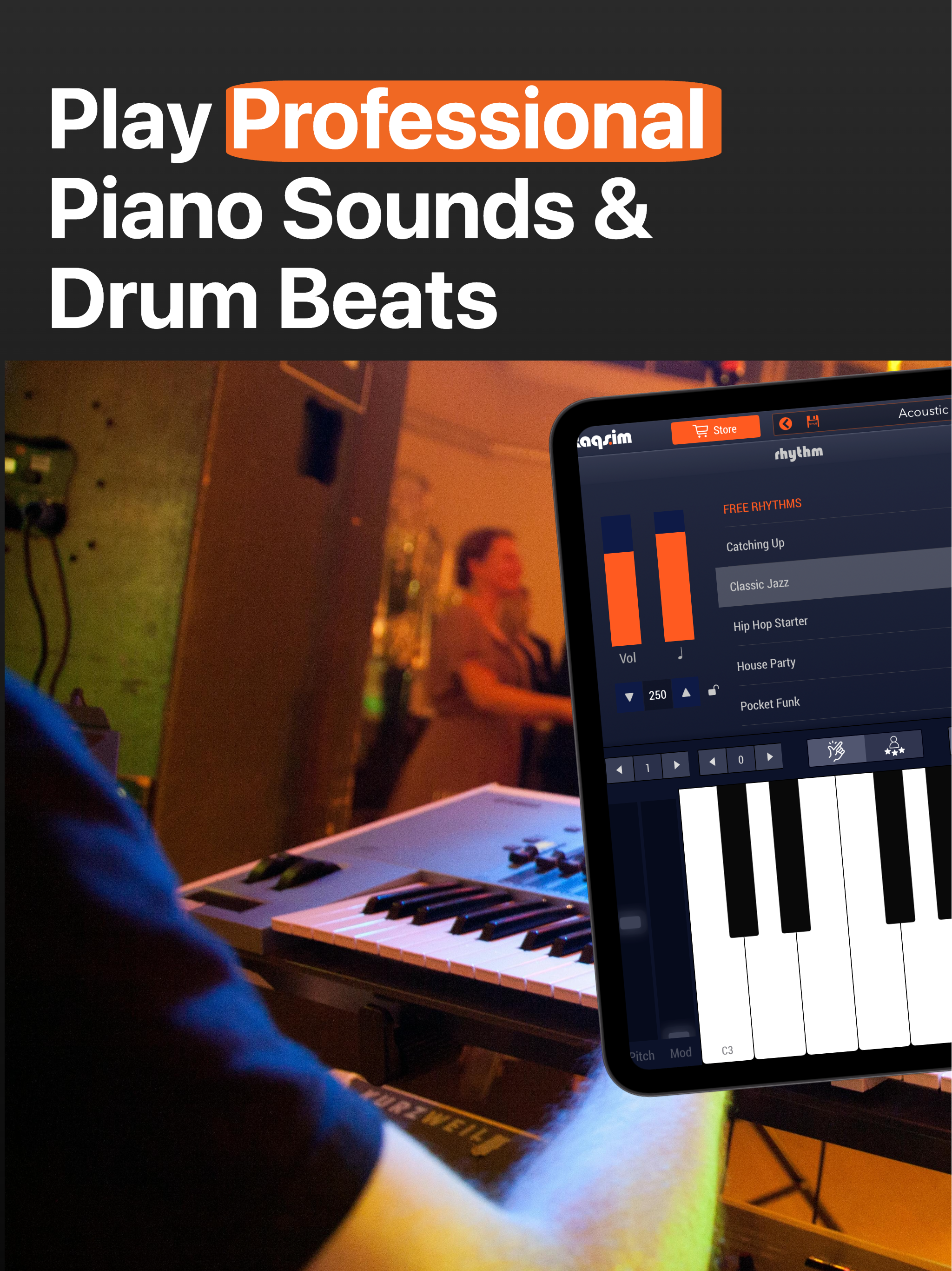Piano Pro & Drum Music Studio