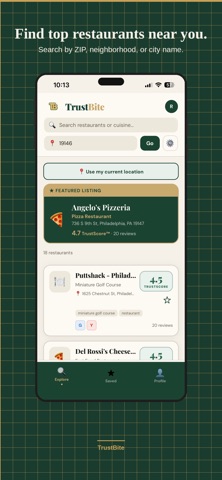TrustBite - Restaurant Reviews Screenshot 2 of 6