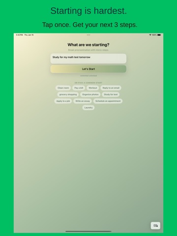 NextThree iPad screenshot