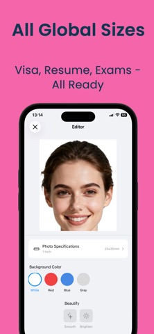 Passport Photo:ID Print App AI iPhone screenshot