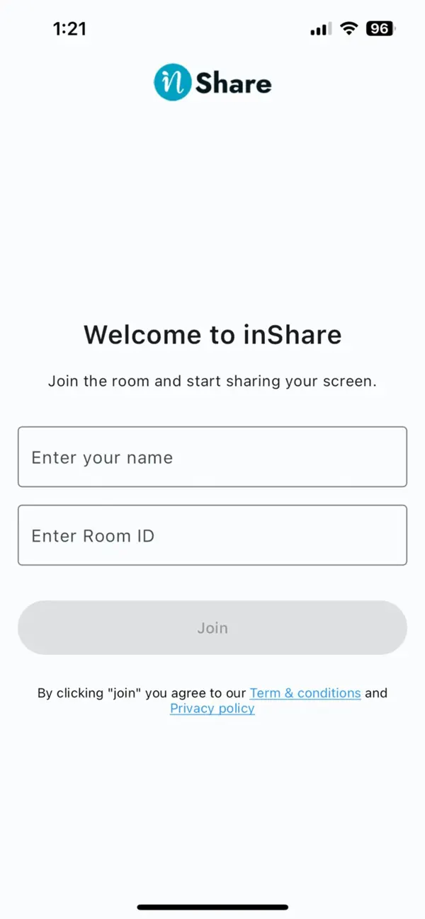 Screenshot #2 pour inShare Client