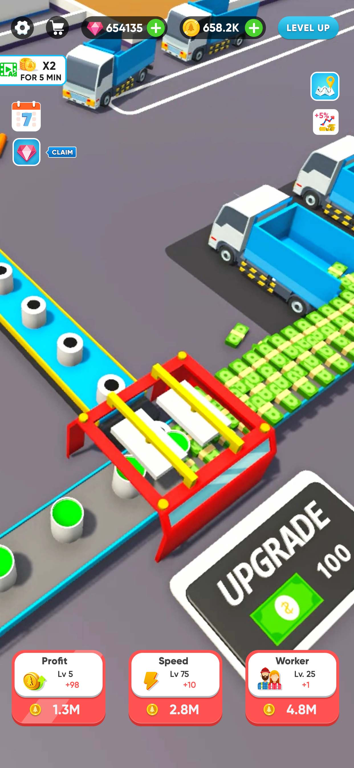 Idle Lumber Mill - Wood Game screenshot 3