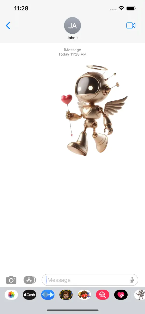 Screenshot #3 pour Cupid Robot Stickers