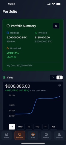 BitWay: Track Your Stack Screenshot 4 of 6