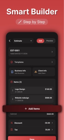 Estimate Maker - Business Cost iPhone screenshot
