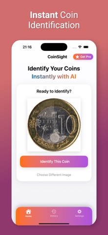 CoinSight: Coin Identifier App Screenshot 1 of 4