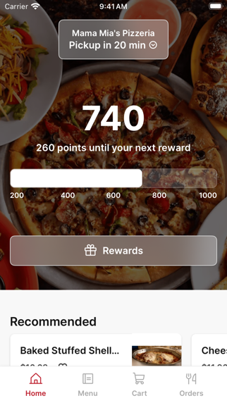 Mama Mia's Pizzeria To Go iPhone screenshot 1 - Food & Drink app