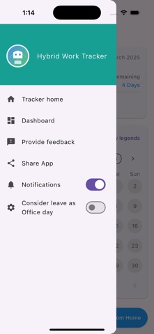 HybridWorkTracker screenshot