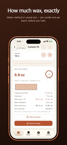 Meltpool: Candle Calculator Screenshot 1 of 9