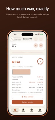 Meltpool: Candle Calculator screenshot 1