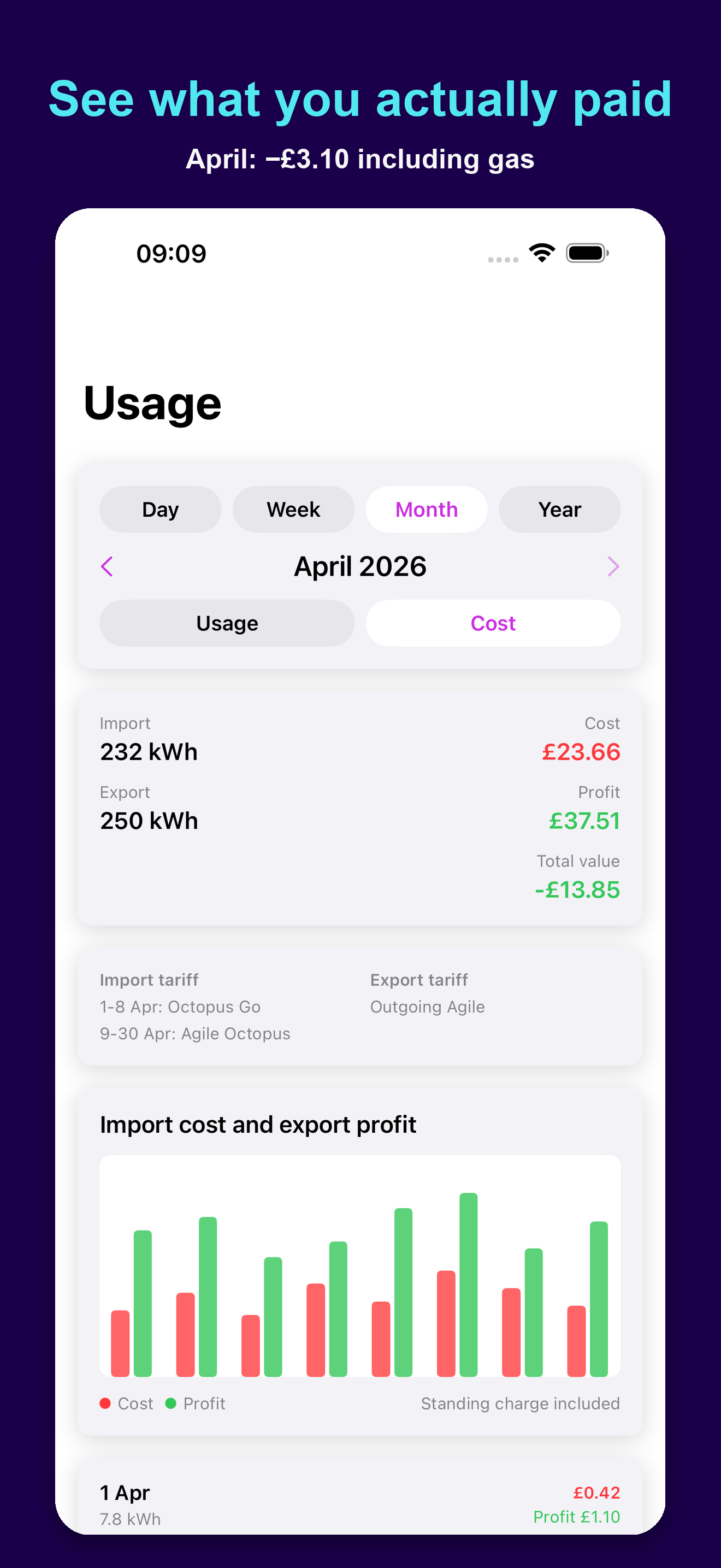 WattSaver for Octopus Energy screenshot 3