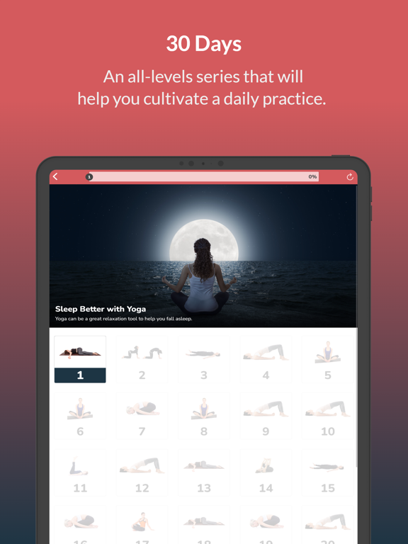 Relaxing Yoga Poses iPad screenshot