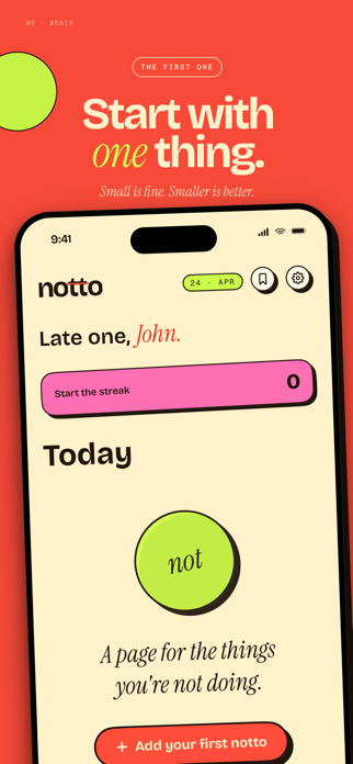 Notto: Not-To-Do List Screenshot 2 of 5