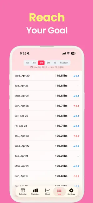 Weigh In + iPhone screenshot 5