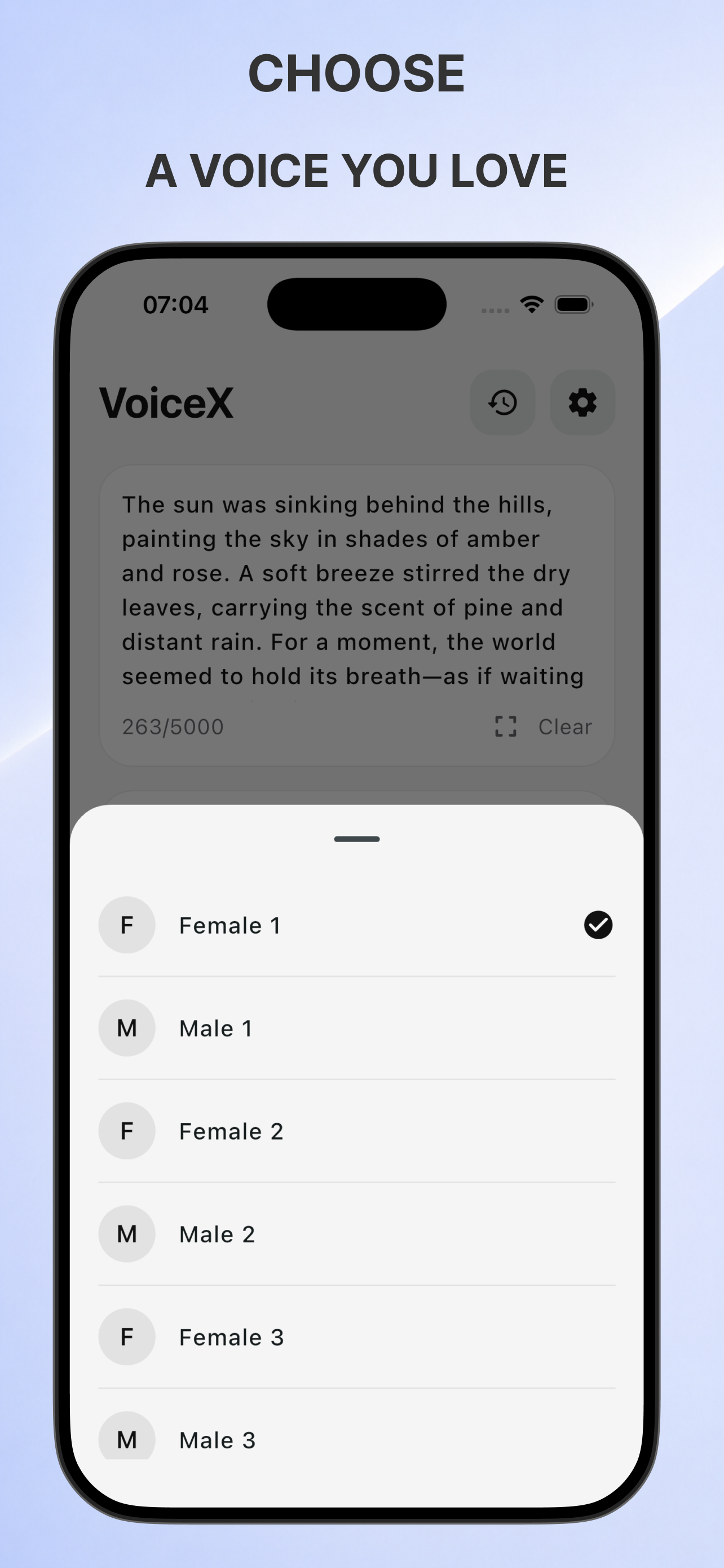 VoiceX - Text To Speech screenshot 2
