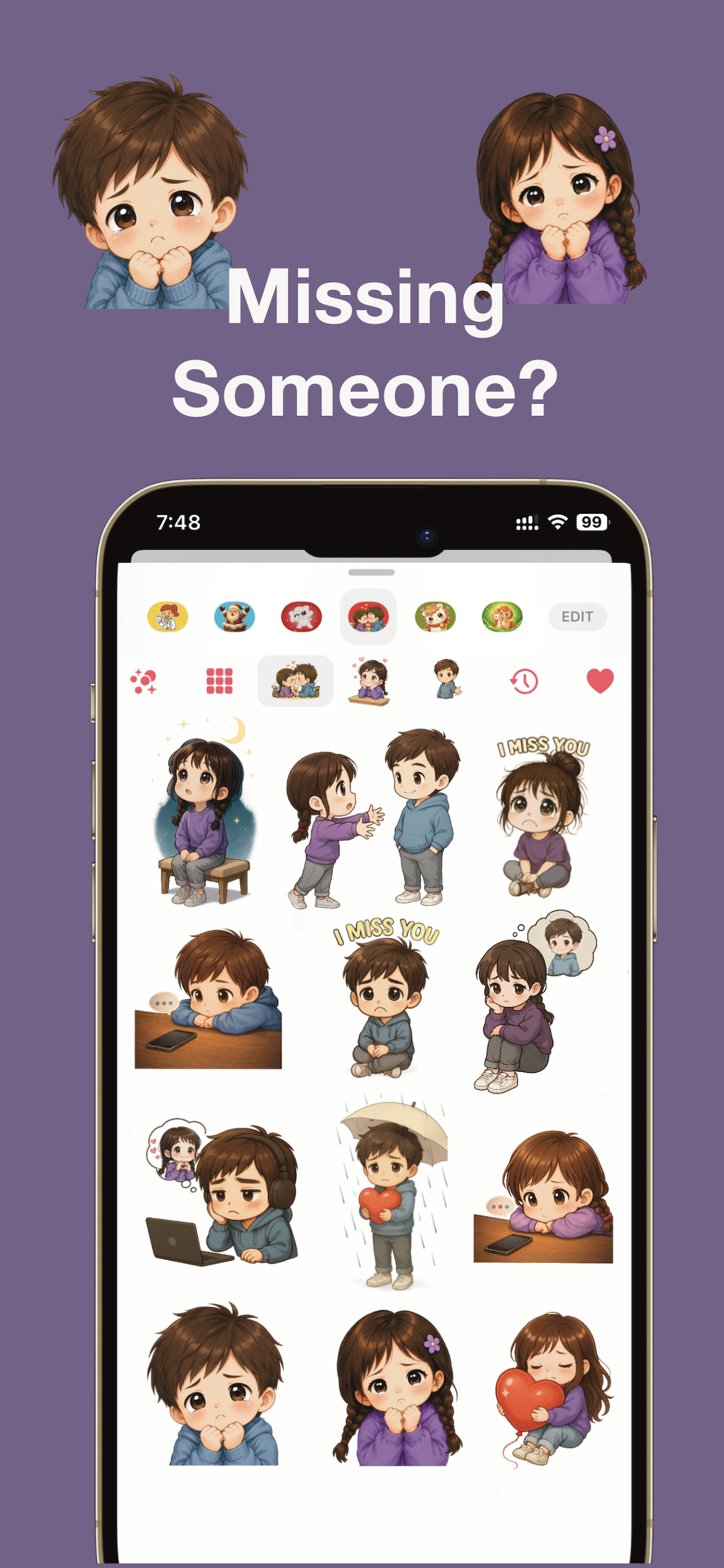 Love Stickers - Ora and Omi screenshot 4
