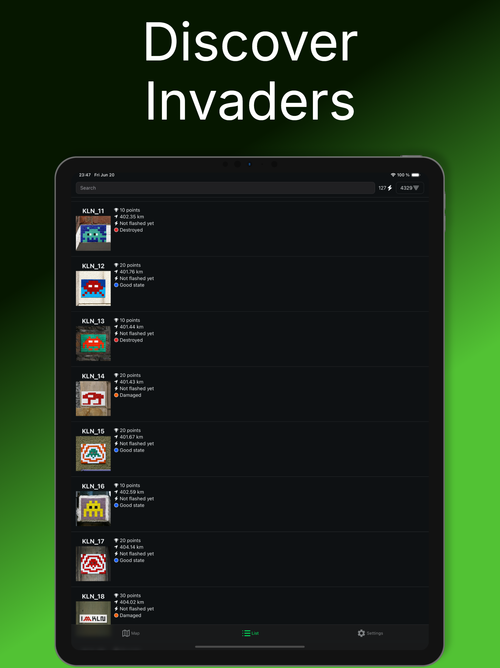 Trackinvaders screenshot 5
