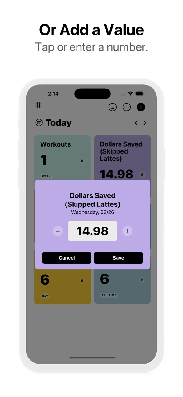 Screenshot #2 pour More or Less: A Tally Counter