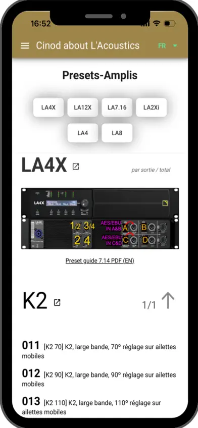 Cinod about L.Acoustics V2 screenshot 2