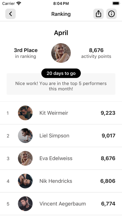 EGYM Team Screenshot