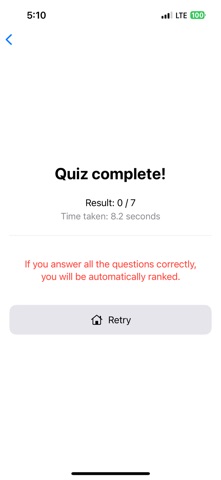Capital Quiz!! iPhone screenshot