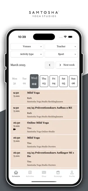 Samtosha Yoga Studios screenshot 1