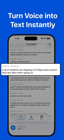 Voice Notes AI - EzyTranscribe Screenshot 2 of 4