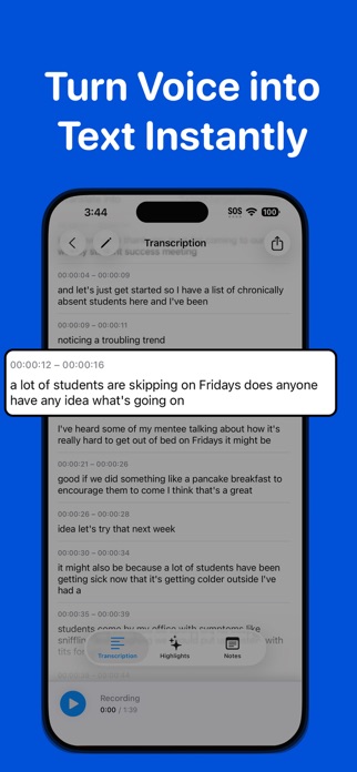 Voice Notes AI - EzyTranscribe Screenshot 2 of 4
