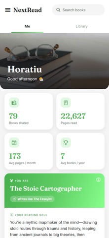 NextRead: AI Book Tracker screenshot