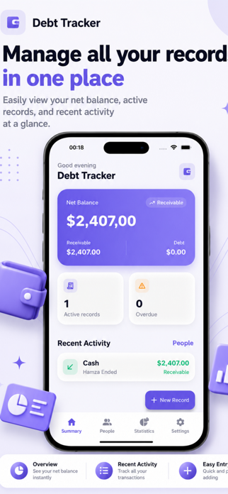 Debt & IOU Tracker Screenshot 1 of 4