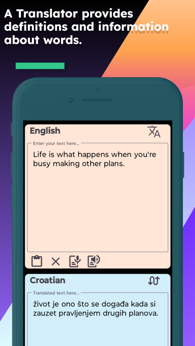 English Croatian Translator screenshot