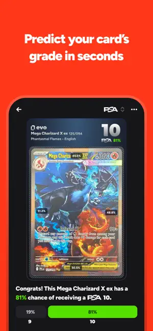 Evo: TCG Card Grader & Scanner screenshot 1