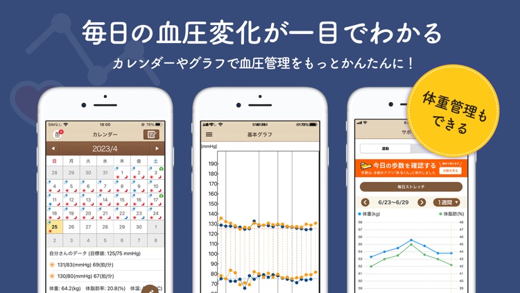 血圧ノート-血圧変化を記録！自動でグラフ化- screenshot-3