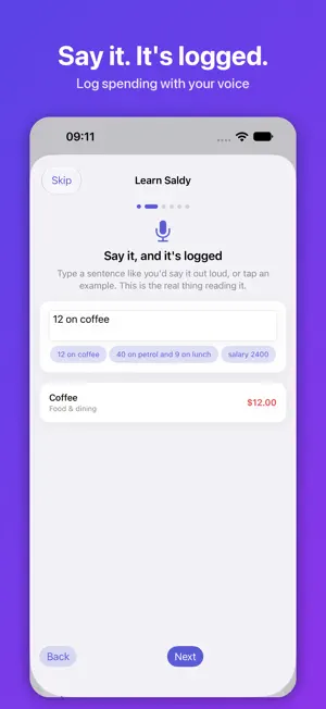 Saldy: Budget & Expenses screenshot 1
