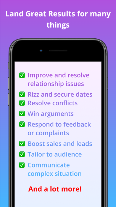UpMessage AI iPhone screenshot
