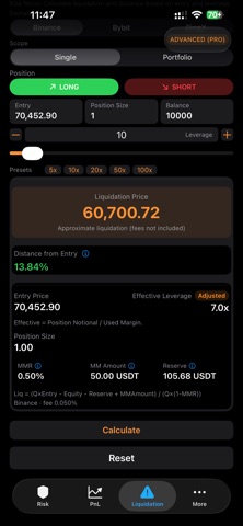 Crypto Risk App Screenshot 8 of 10