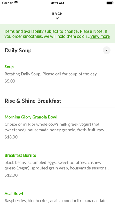 App screenshot