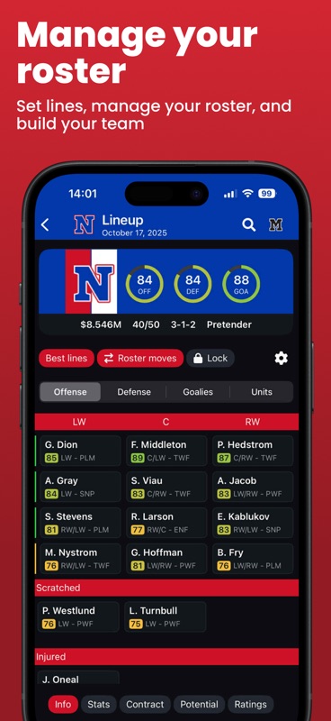 Hockey Legacy Manager 26 screenshot 2