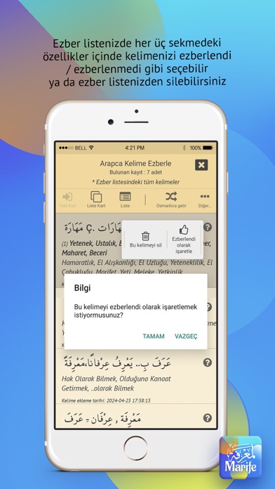 Marife Sözlük Osmanlıca Arapça Screenshot
