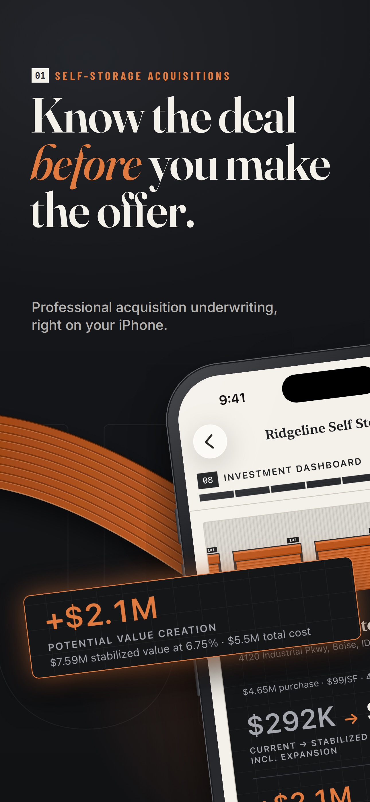 Screenshot 1 of Self Storage Calculator