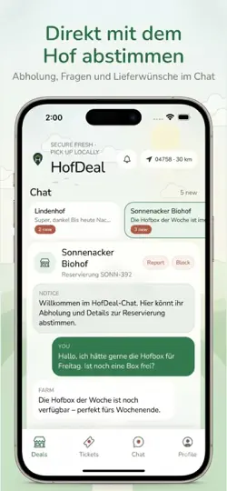 Screenshot von HofDeal auf dem iPhone 4