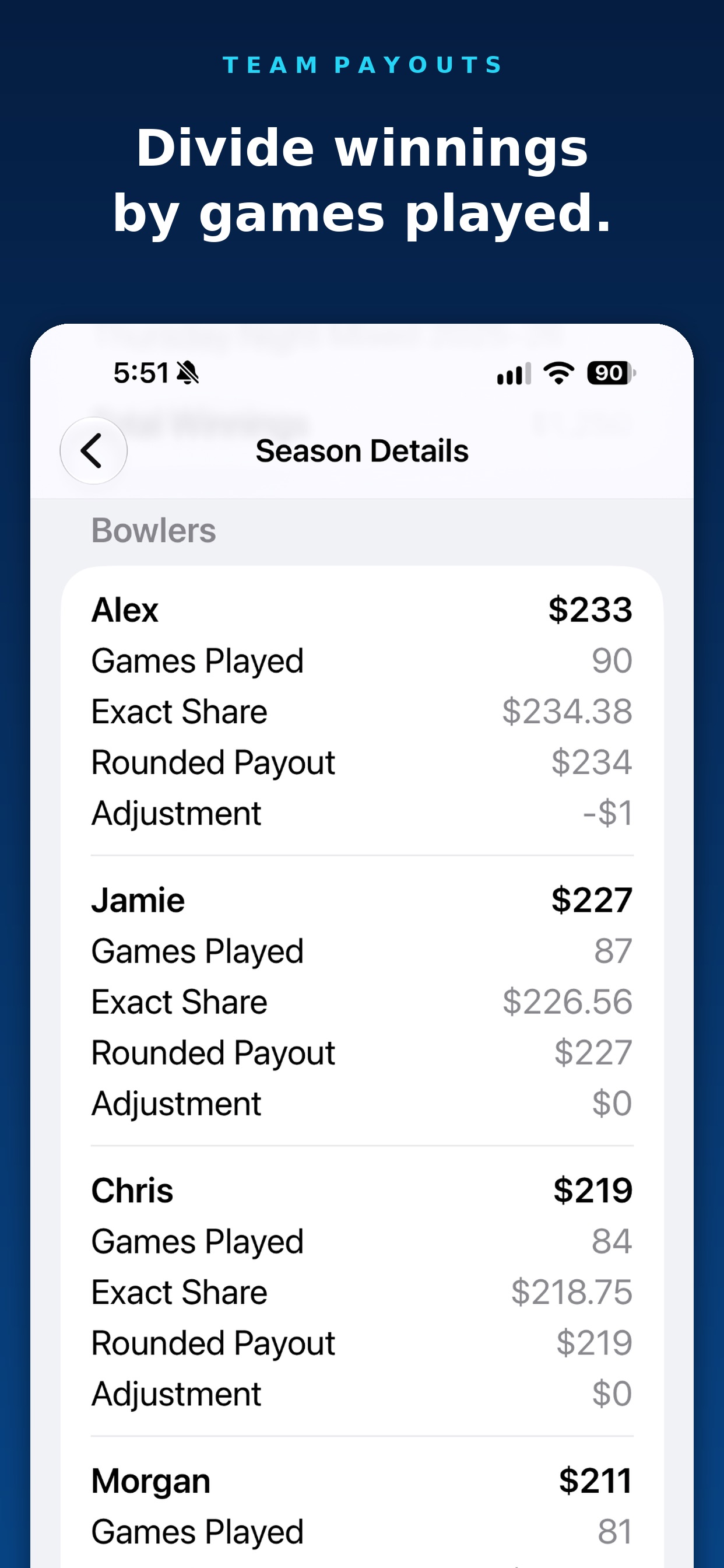Screenshot 2 of Team Payouts