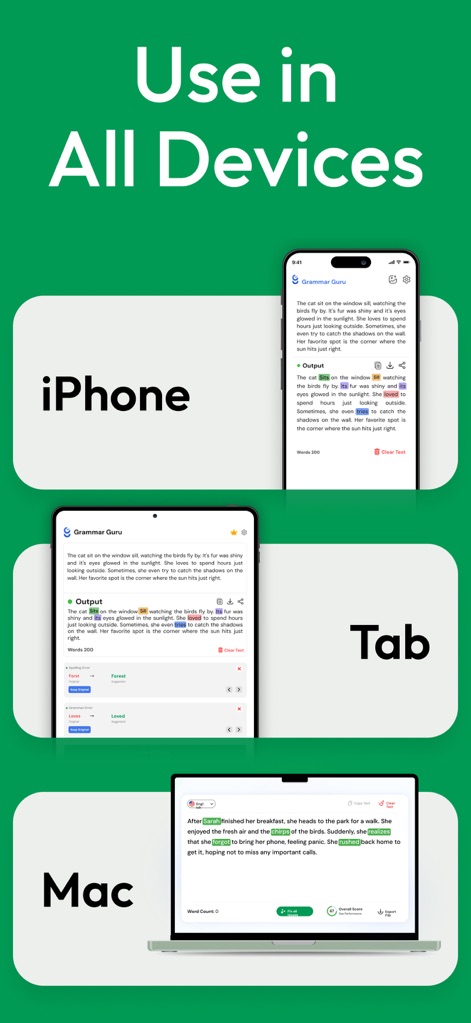 AI Grammar Check,Spell Checker - Productivity App | MWM