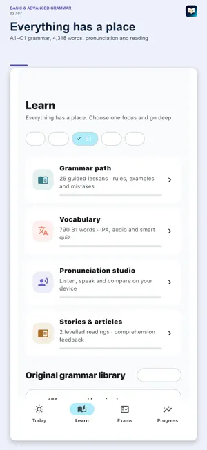 Basic and Advanced Grammar screenshot 2